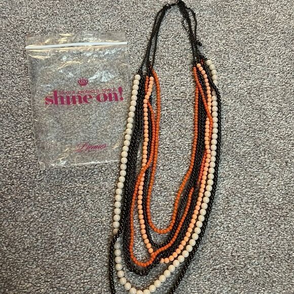 NEW Premier Designs “Papaya” Multi Strand Necklace - Picture 5 of 5